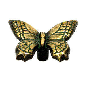Hickory Hardware Rainforest Butterfly 2" Cabinet Knob Verde Antique PA1513-VA