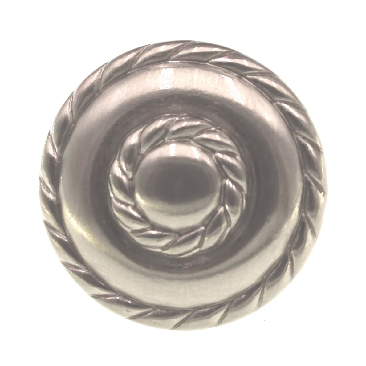 Brainerd Nautical Satin Nickel 1 9/16" Double Rope Cabinet Knob PBF222W-SN-C