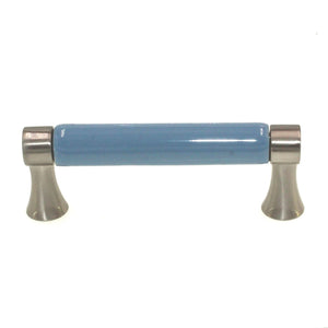 Betsy Fields Design Brushed Pewter Blue Ceramic Center 3" Ctr. Pull PBF455Y-SYB