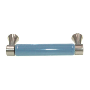 Betsy Fields Design Brushed Pewter Blue Ceramic Center 3" Ctr. Pull PBF455Y-SYB
