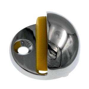 Hickory PBH3004-CH Polished Chrome Solid Brass Floor-Mount Dome Doorstop