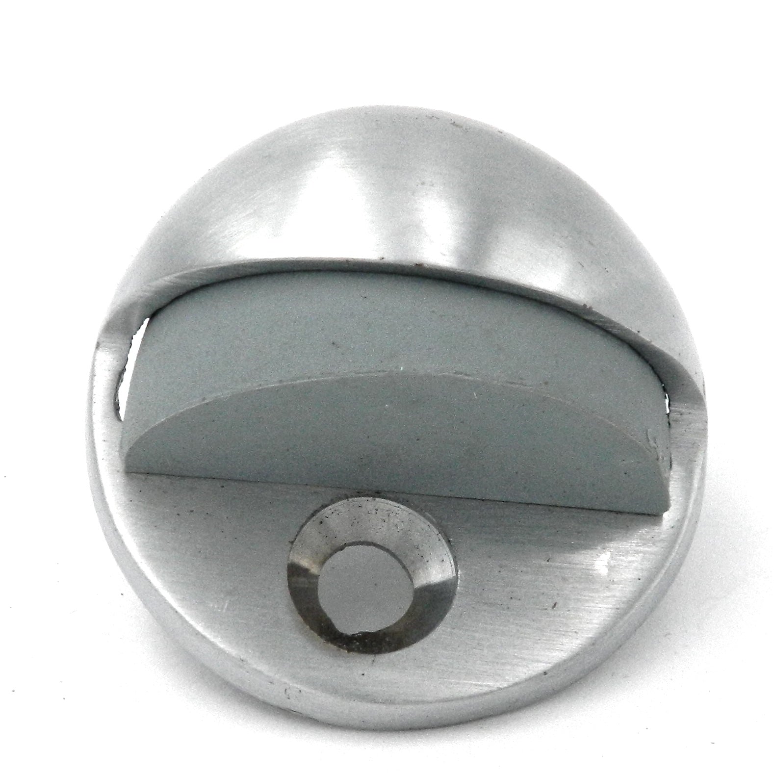 Hickory PBH3004-SC Tope para puerta tipo cúpula de latón macizo, cromado satinado