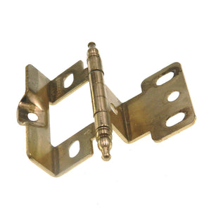Amerock Polished Brass Inset Hinge 3/4" Frame 9/16" Door Minaret Tip PK3175RM-PB