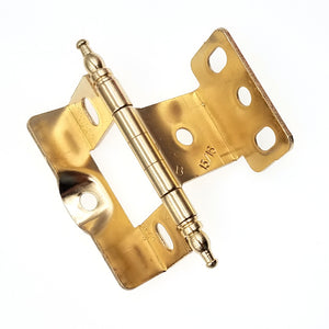 Amerock Polished Brass Minaret Inset Hinge 3/4" Frame, 13/16" Door PK3175UM-PB