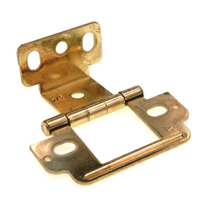 Amerock Polished Brass Full Inset Partial Wrap Hinge 3/4" Thick Door PK3180T-PB