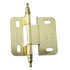 Par de bisagras de gabinete Amerock Minaret de envoltura parcial de 3/8" PK7687T-PB