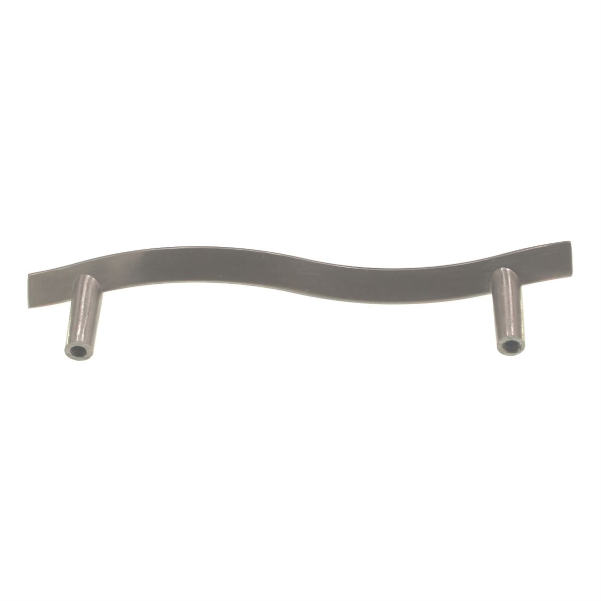 Liberty Angular Satin Nickel 3 3/4" (96mm) Ctr Curved Cabinet Bar Pull PN0403-SN