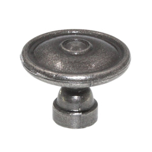 Liberty Rustique 1 1/2" Round Button Cabinet Knob Antique Pewter PN1310-AP