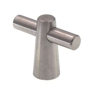 Liberty Palladium 2" Conical T Knob Finger Pull Stainless Steel PN6496-SS
