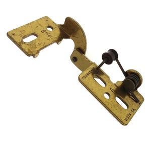 Pair Youngdale #6 Knife-Pivot Cabinet Hinges 1/2" Overlay Polished Brass
