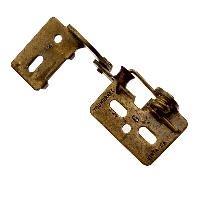 Replace Amerock BP2606 Antique Brass Knife Pivot Cabinet Hinges 1/2" Overlay Youngdale #6