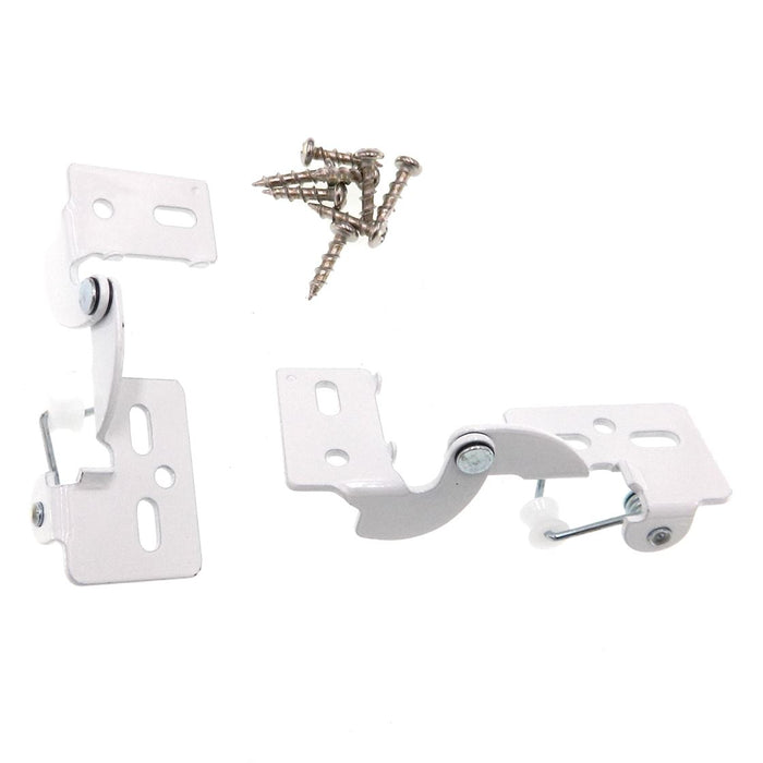 Replace Amerock BP2606 White Knife Pivot Cabinet Hinges 1/2" Overlay Youngdale #6