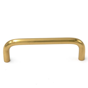 Keeler Polished Brass Cabinet or Drawer  3 1/2"cc Wire Pull Handle PW354-3