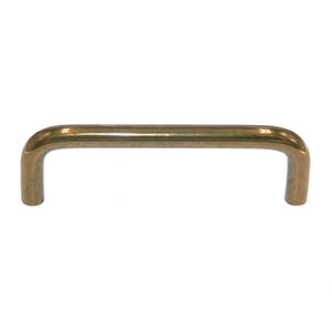 Belwith Solid Brass Antique Brass 3 1/2" Ctr. Cabinet Wire Pull Handle PW354-AB