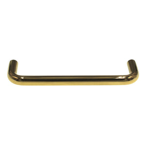 Belwith Wire Pulls Polished Brass 4" Ctr. Cabinet Wire Pull Handle PW355-3