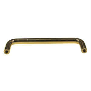 Belwith Wire Pulls Polished Brass 4" Ctr. Cabinet Wire Pull Handle PW355-3