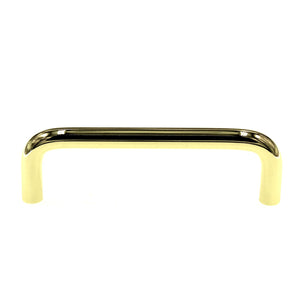 Hickory Hardware Wire Pulls 3 1/2" Ctr Cabinet Pull Polished Brass PW554-PB