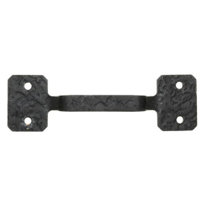 Acorn Mfg Forged Iron Rough Square Pull 4" Ctr. Cabinet Pull Matte Black RP3BP