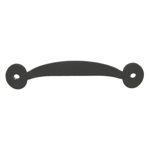 Acorn Mfg Forged Iron Cabinet Double Bean Pull 3 1/2" Ctr. Matte Black RPWBP