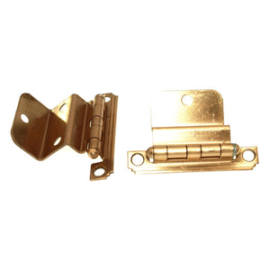 Pair Lawrence Brothers 3/4" Full Inset Cabinet Hinges Dull Bronze SC1236-DBZ-3-4