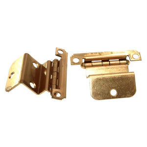 Pair Lawrence Brothers 3/4" Full Inset Cabinet Hinges Dull Bronze SC1236-DBZ-3-4