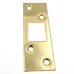Placa de seguridad para cerrojo de puerta resistente Warwick, latón pulido SH1001PB