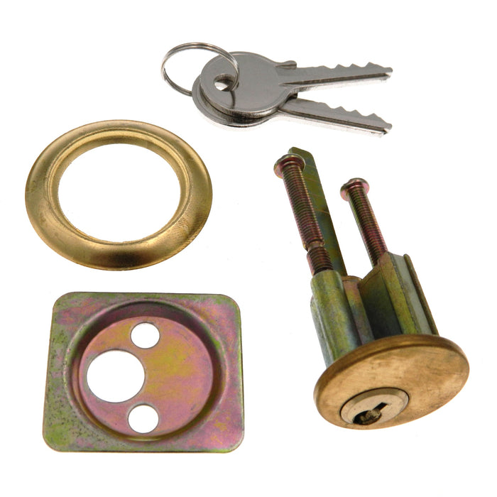 Warwick 5-Pin Rim Door Lock Cylinder, Polished Brass SH1026PB