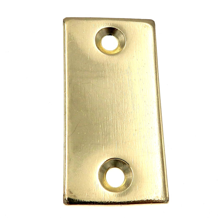 Warwick 2 1/4" x 1 1/8" Door Hole Cover Filler Plate, Polished Brass SH1032PB