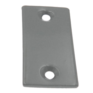 Warwick 2 1/4" x 1 1/8" Door Hole Cover Filler Plate Prime Coat Gray SH1033PR