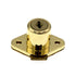 Warwick Cabinet & Drawer Lock with Keyed Deadbolt, Polished Brass SH1043PB