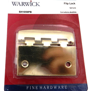 Cerradura de puerta abatible de privacidad segura para niños Warwick, latón pulido SH1059PB