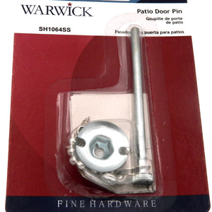 Warwick  Patio Door Pin Door Lock, Stainless Steel SH1064SS