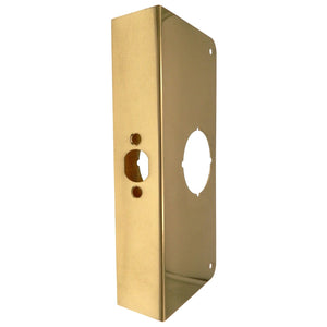 Warwick 1 3/4" refuerzo protector de borde de puerta 2 3/8" respaldo latón pulido SH1071PB
