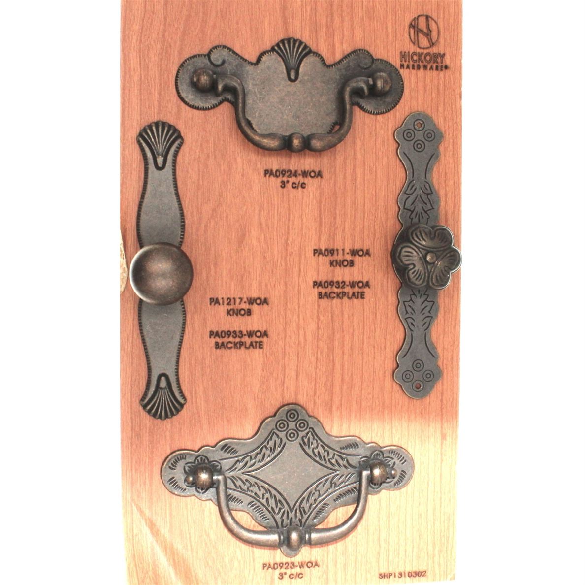 Belwith Palmetto Rustic Windover Antique 5" Knob Backplate PA0 Westwoods Hardware