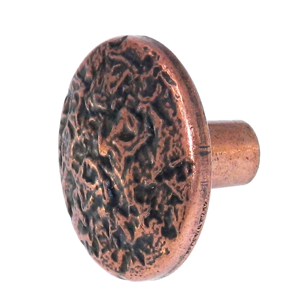 Vintage Amerock Colonial Antique Copper 1 1/4" Round Cabinet Knob T508-AC