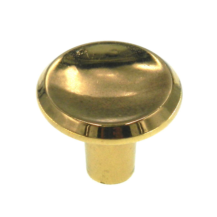 Amerock Contemporary Polished Brass 1" Round Cabinet Knob Pull BP551-3