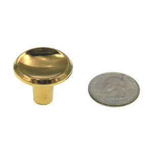 Amerock Contemporary Polished Brass 1" Round Cabinet Knob Pull BP551-3
