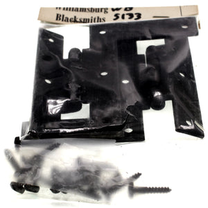 Williamsburg Blacksmiths "HL" Cabinet Hinge 3/8" Offset Colonial Black WB5133-CB